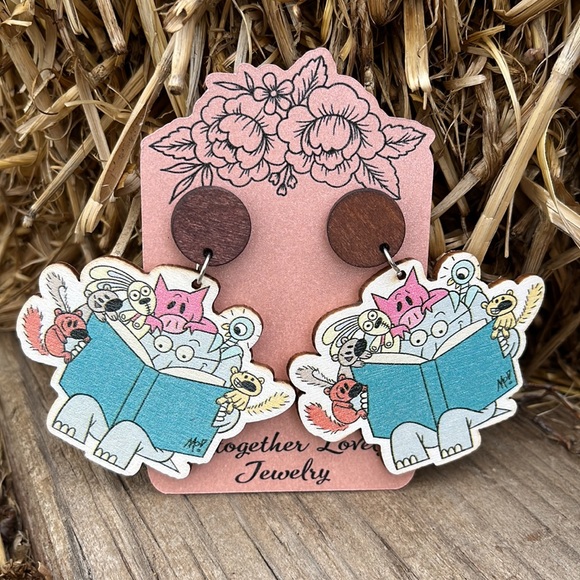 Mo Willems Book Character Earrings/ Teacher Earrings - Picture 13 of 13